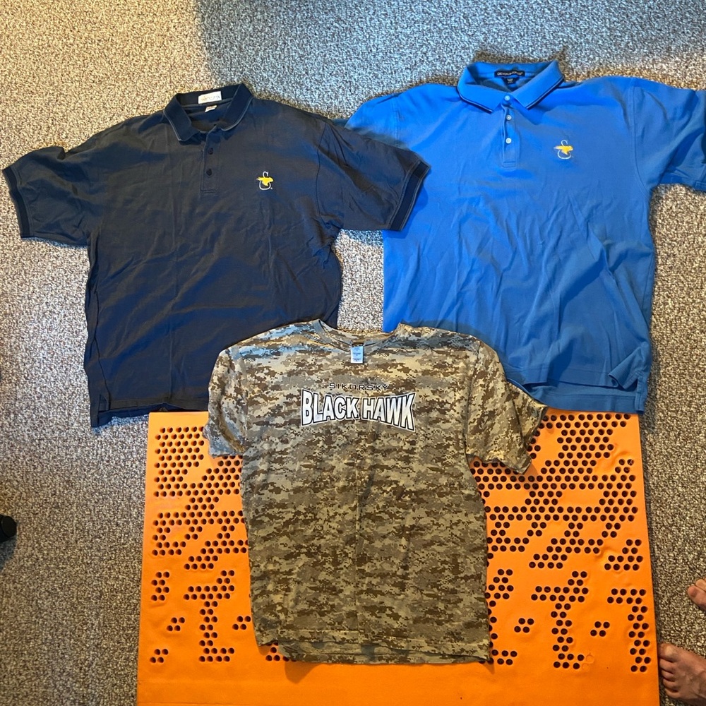 Sikorsky Helicopter Shirts - lot of 3 (XXL/XL)